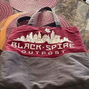 Star Wars Black Spire Outpost Tote - Burgundy and Gray
